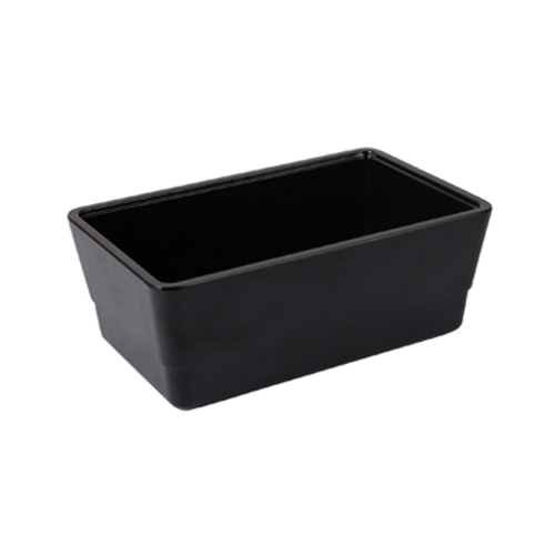 Black Melamine Crock w/SF 162x260x100mm 2.2L - Click Image to Close